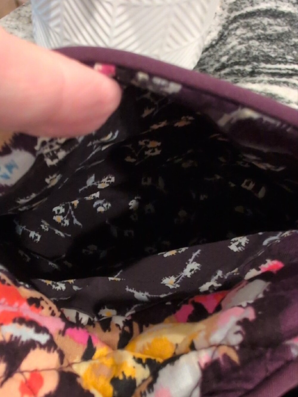 Vera Bradley Indiana Rose Quilted Floral Tote Bag - Picture 7 of 11